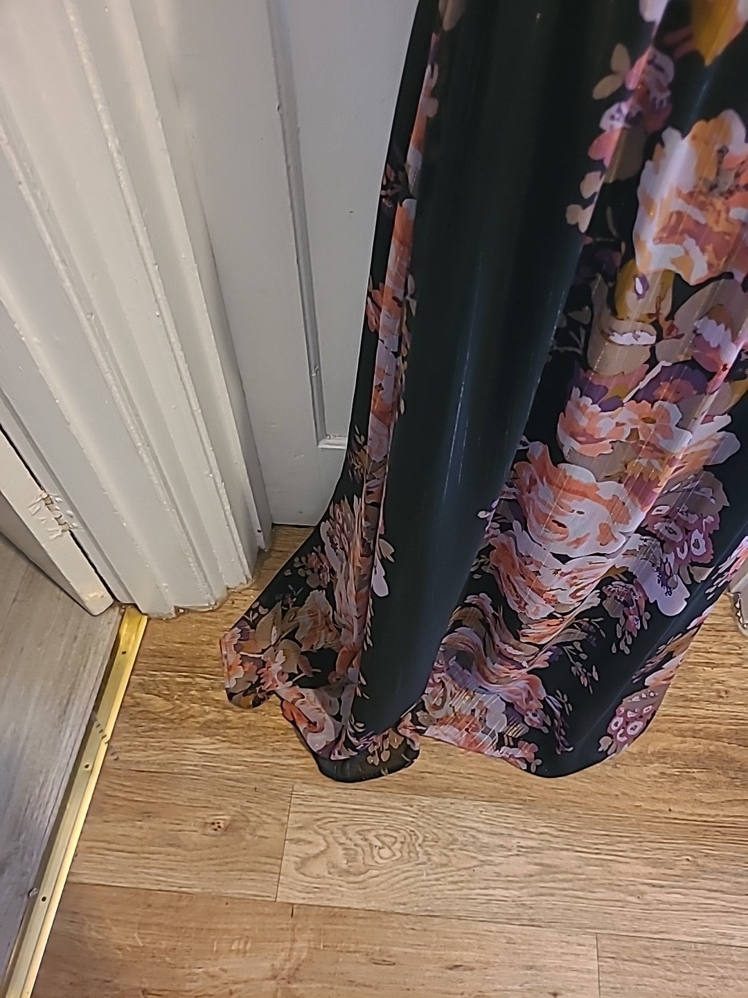 Ladies Miss Selfridge Size 10 Black Floral Elasticated Hem Sleeveless Strapless
