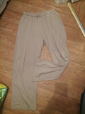 Mens Asos Size L Beige Elasticated Jogger Style Trousers