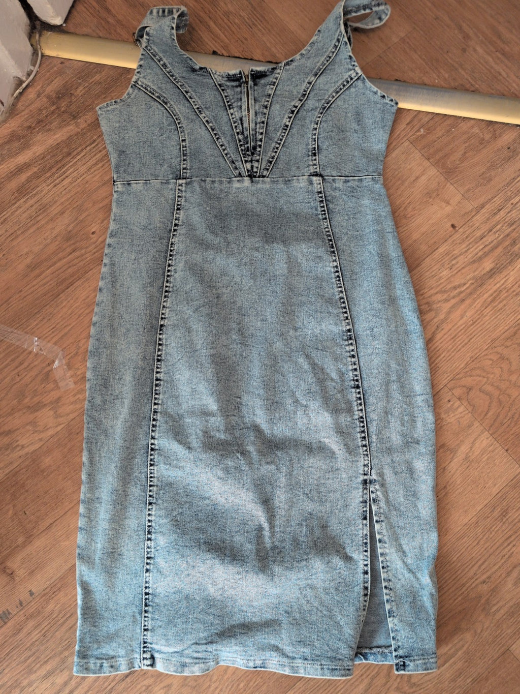 Large Denim Sleeveless Dress