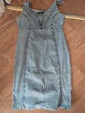 Large Denim Sleeveless Dress