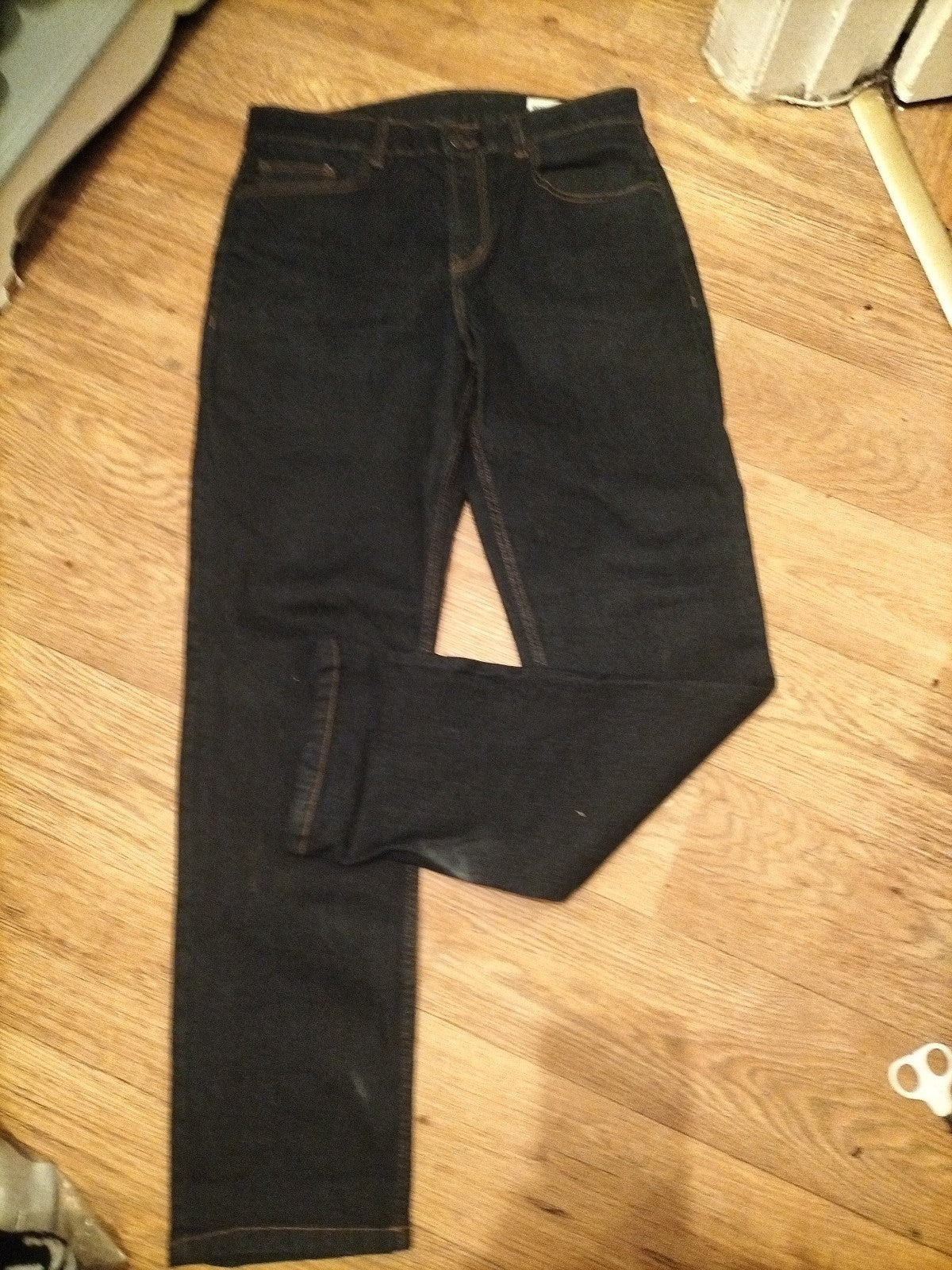 Mens Denim&Co Primark Size 30x32 Dark Blue Straight Stretch Jeans