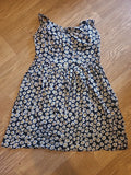 Ladies Atmosphere Size 10 Black Yellow White Daisy Sleeveless Dress