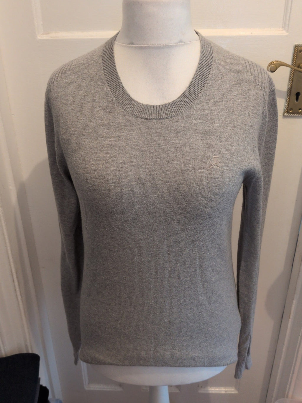 Label Lab Small Grey Long Sleeve Pullover Jumper