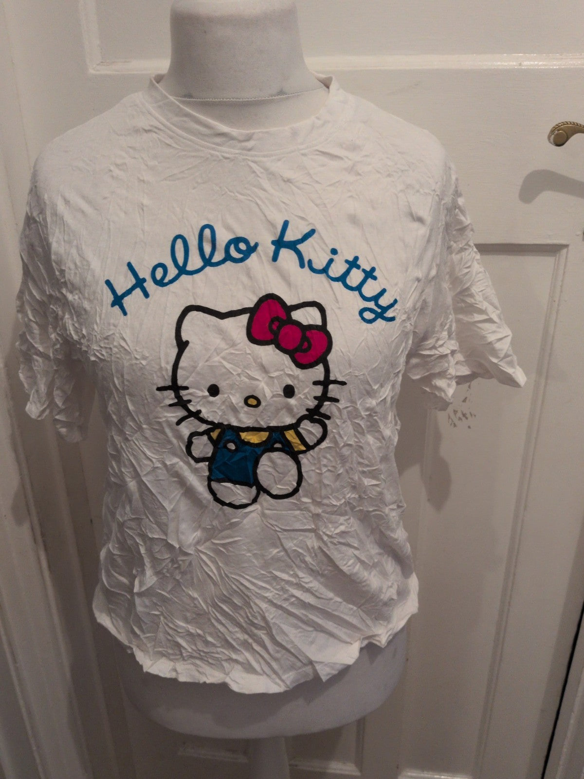 Hello Kitty 12-14 White Short Sleeve T-shirt