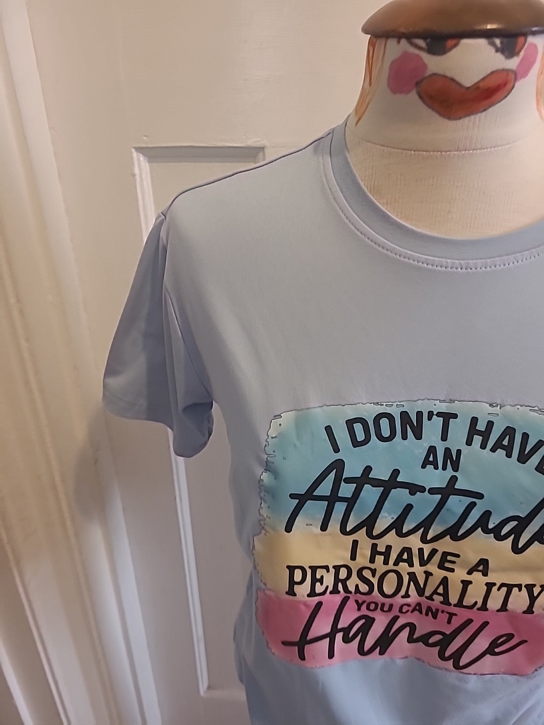 Girls 12 Years Pale Blue Short Sleeved Tshirt