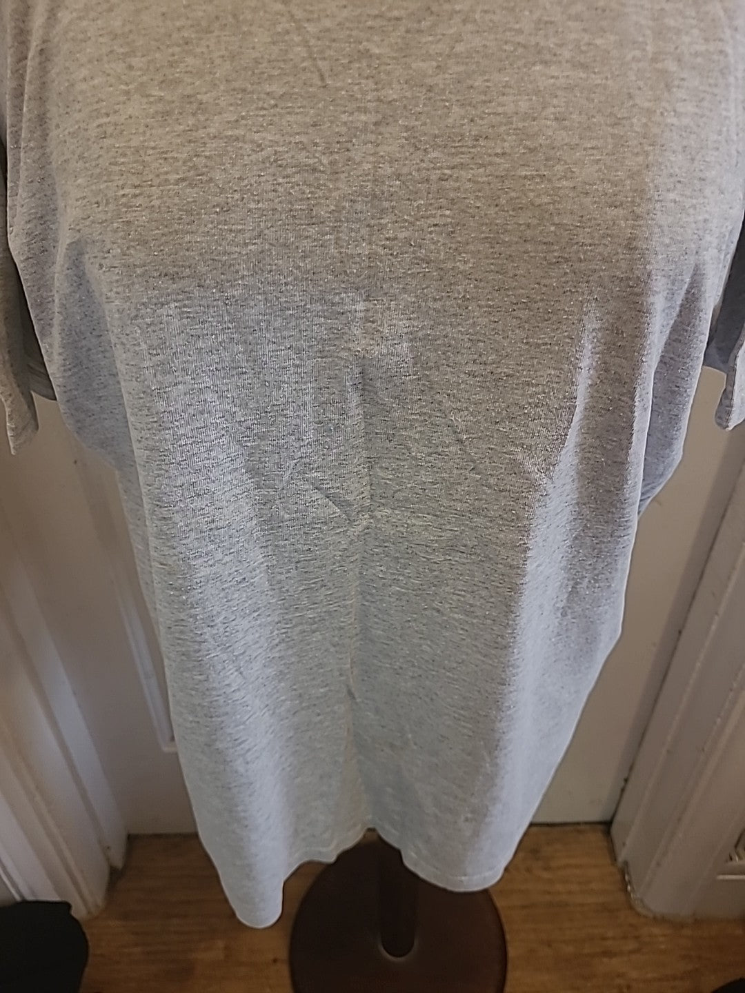 Mens Fruits Of The Loom Size XL Grey Short Sleeved Cotton Tshirt