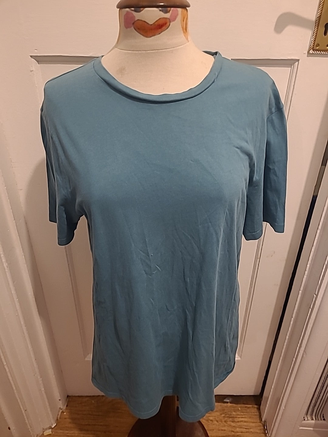Mens George Size Medium Turquoise Short Sleeved Tshirt