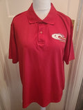 Mens Henbury Size XL Red Short Sleeved Print Polo