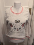 Ladies Primark Disney Size 10-12 White Warm Pyjama Top