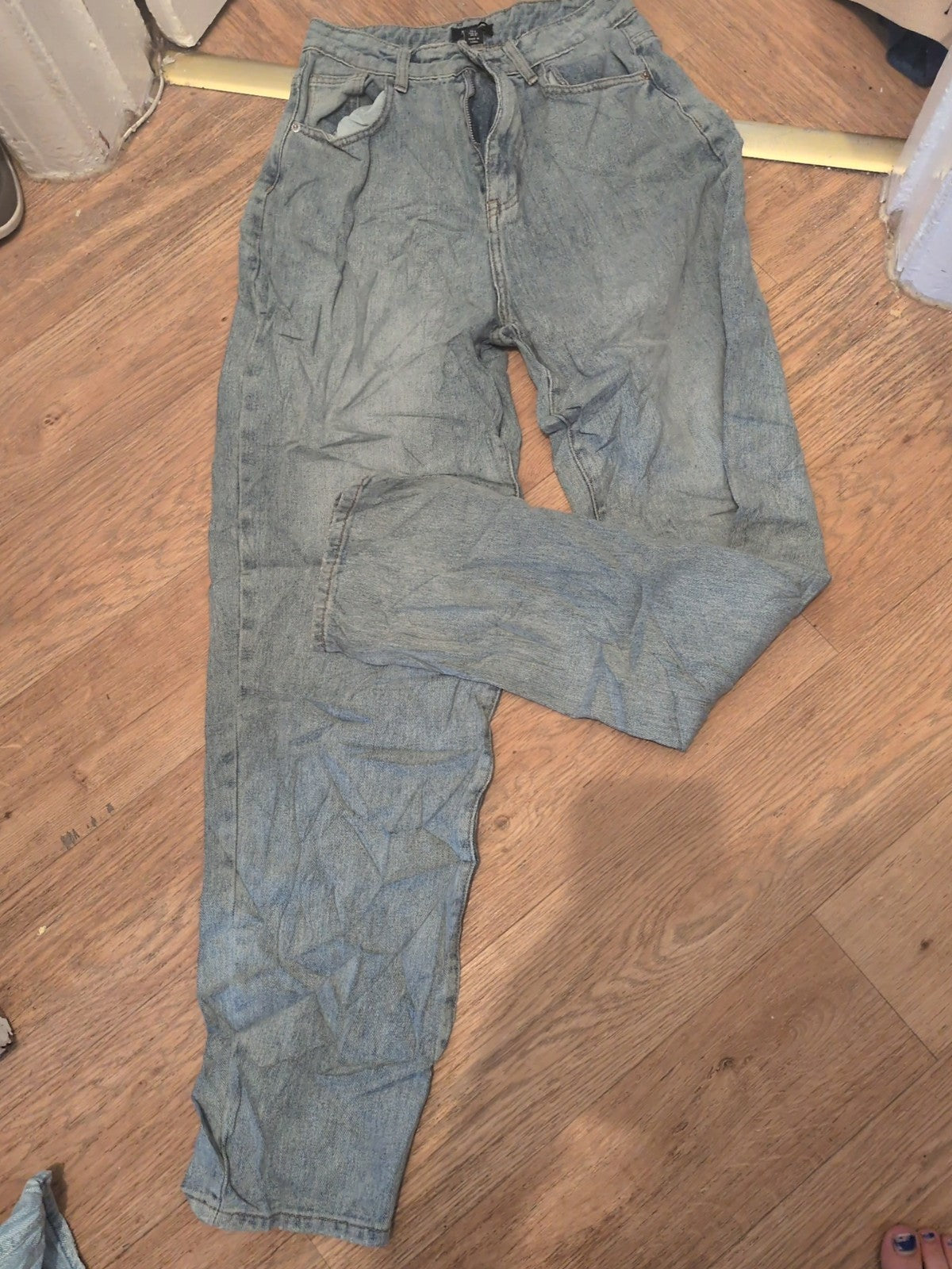 Prettylittlething Tall 8 Wide Leg Denim Jeans