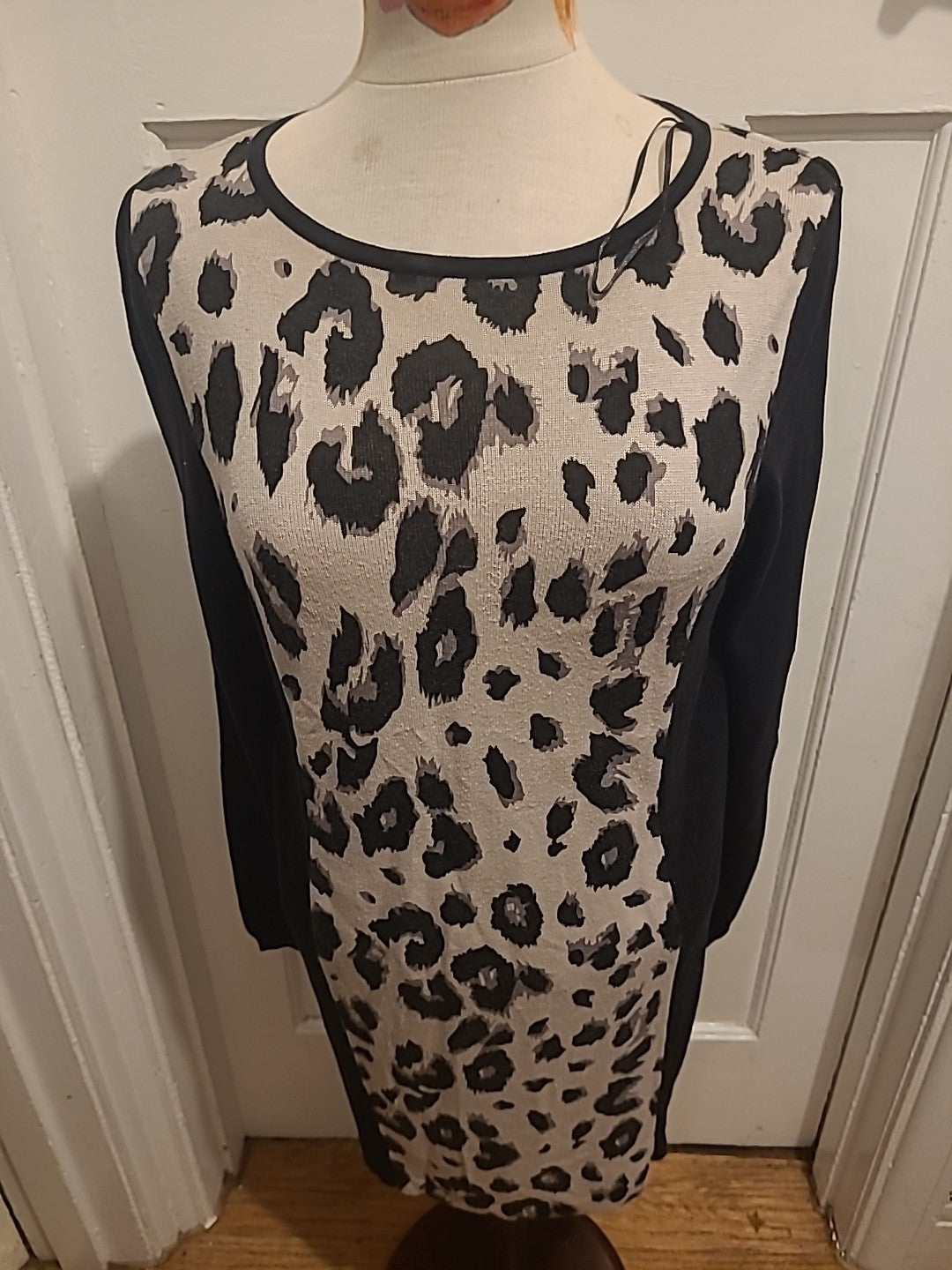 Ladies Marks And Spencer Size 14 Natural Mix Long Sleeved Jumper Dress...