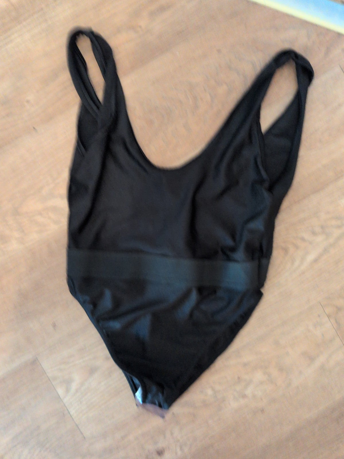Brand New Prettylittlething 10 Black Sleeveless Bodysuit