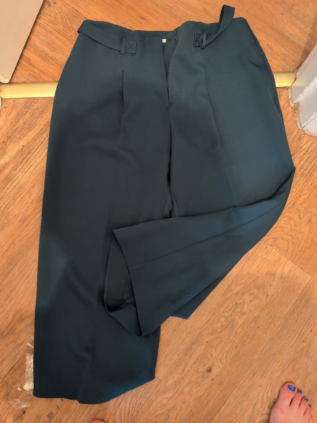 TU 16R Bottle Green Straight Leg Trousers