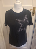 Ladies Tu 14 Black Star Short Sleeve T-shirt