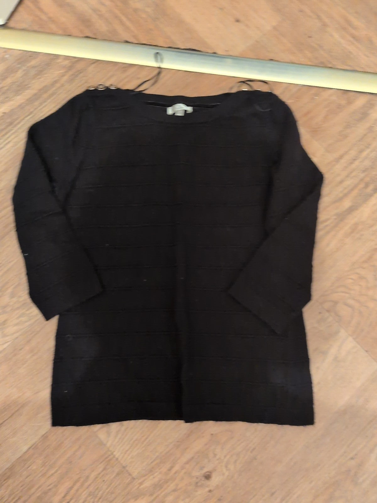 Cc Petite Small Black Top Long Sleeve