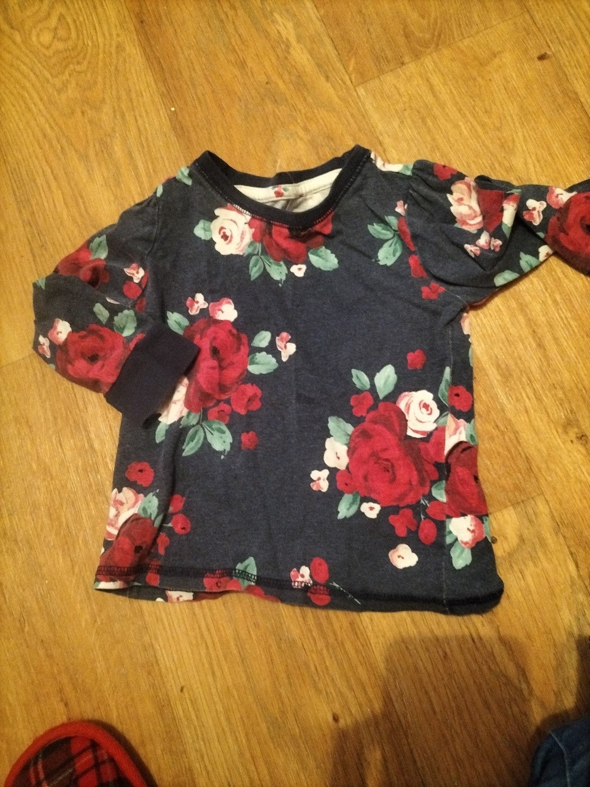 Girls Tu Age 18-24 Months Navy Floral Tshirt