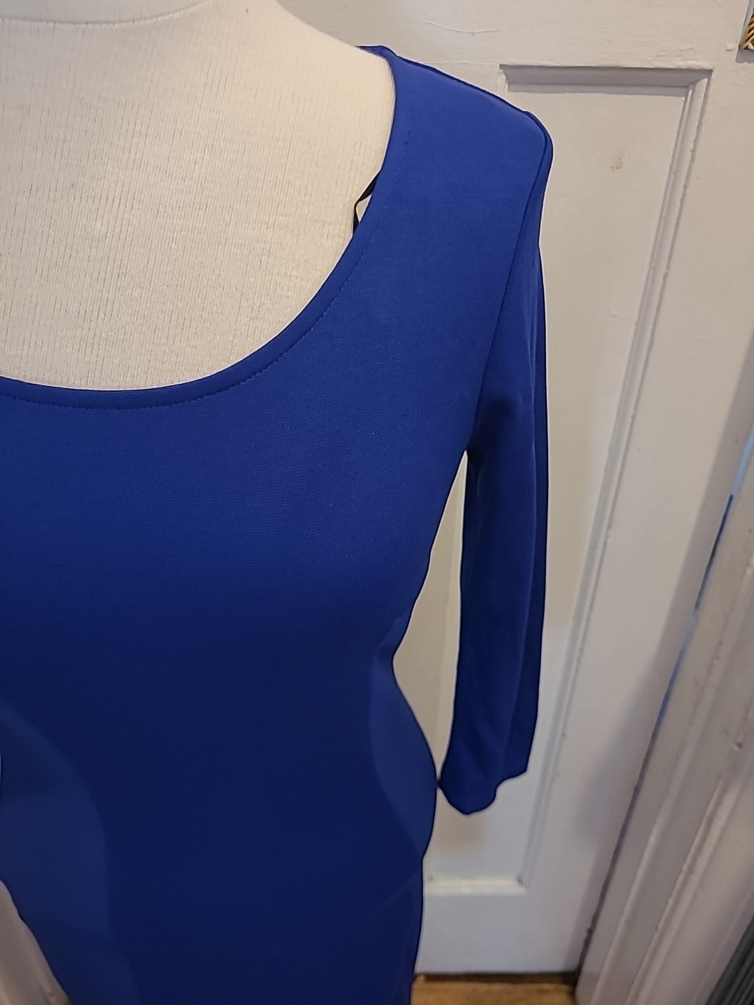 Ladies H+M Size 12 Royal Blue Mid Sleeved Dress