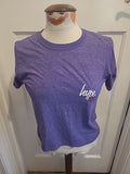 Ladies Hype Size 6 Purple Short Sleeved Tshirt