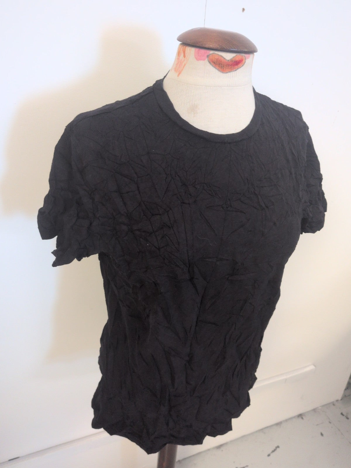 Ladies H&M Size Medium Black Short Sleeve Crew T-shirt