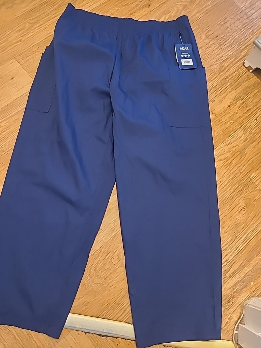 Mens Adar Sise 3XL Navy Classic Fit Trousers Elasticated