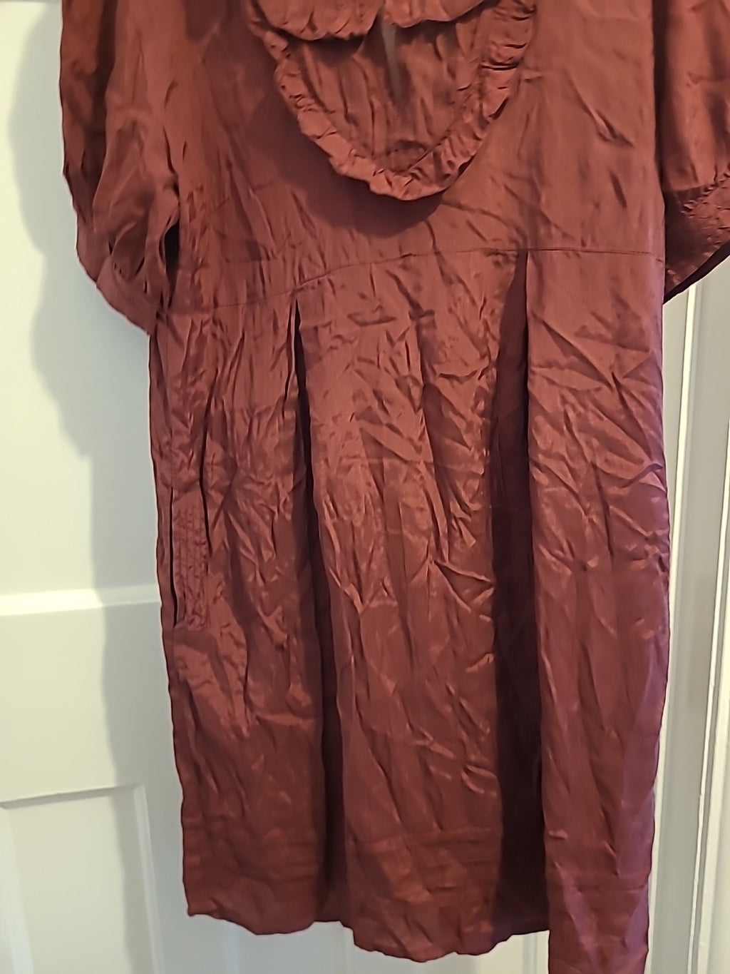 Ladies Asos Size 12 Purple Short Sleeved Dress