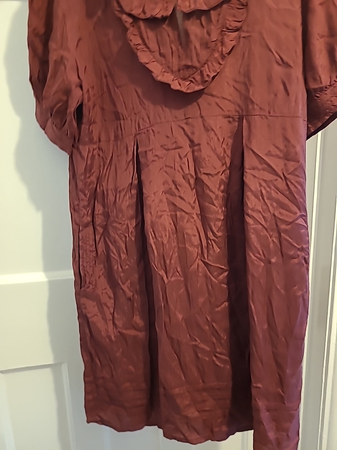 Ladies Asos Size 12 Purple Short Sleeved Dress