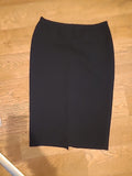 Ladies Size Medium Black Elasticated Rear Split Skirt