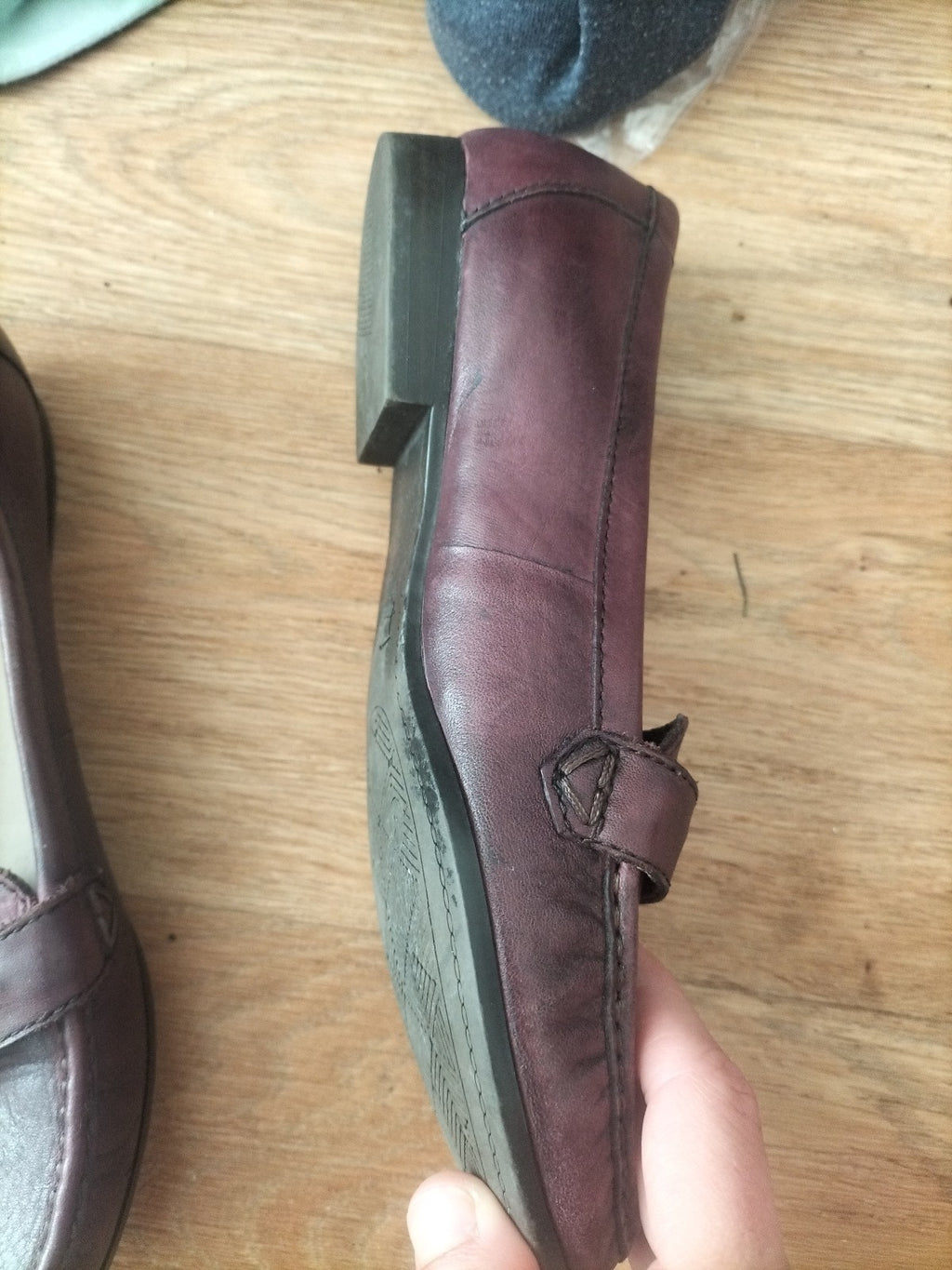 FootGlove UK 4 Purple Tiny Heel Shoes