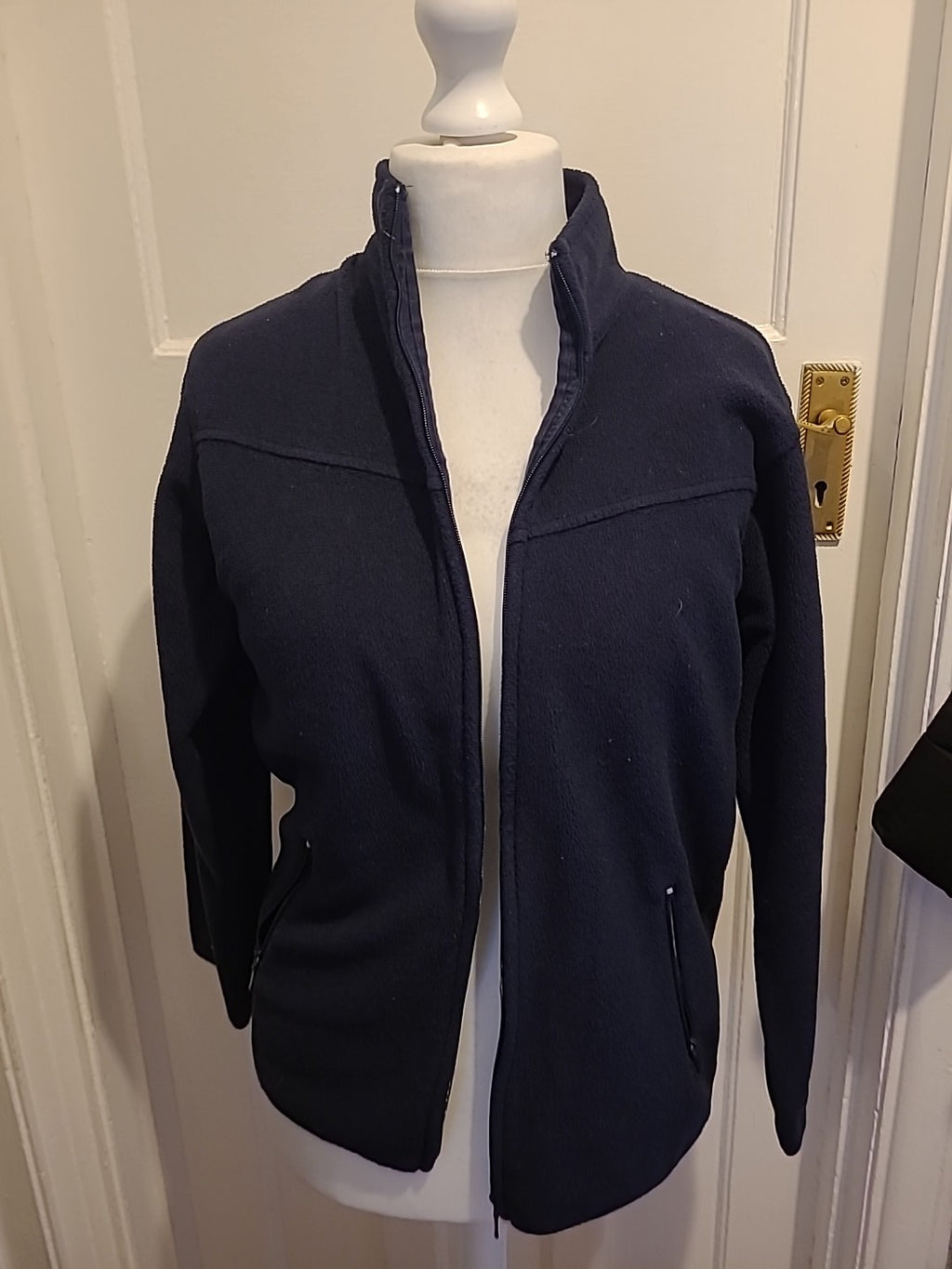 Ladies EWM Size 10-12 Navy Zipped Jacket