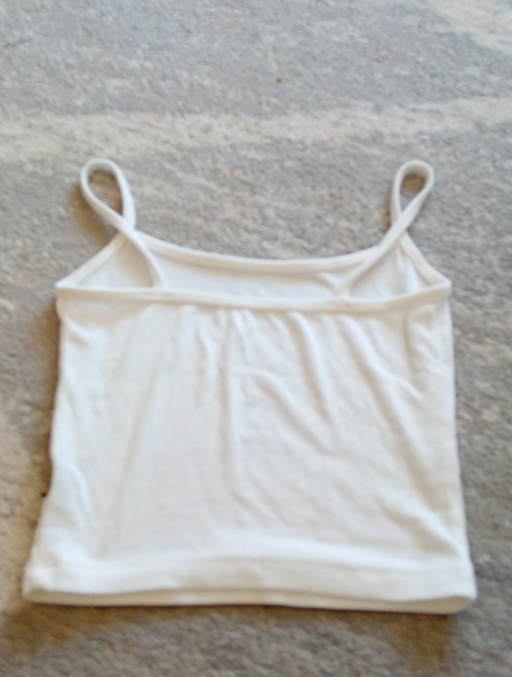 Ladies XS Crop Top White Strappy