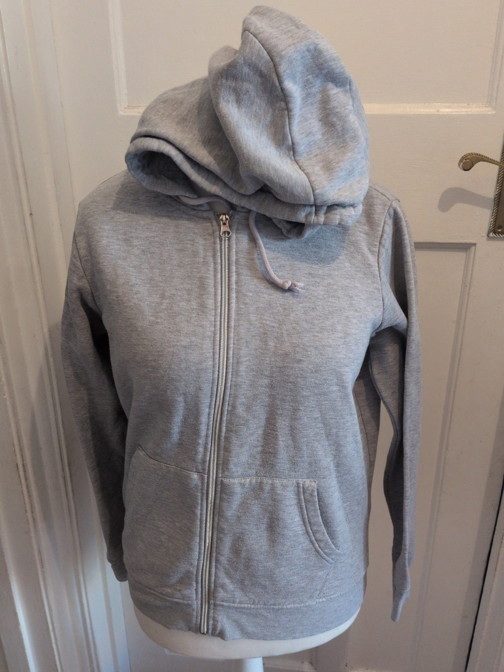 Ladies Primark Size Medium Grey Full Zip Hoodie