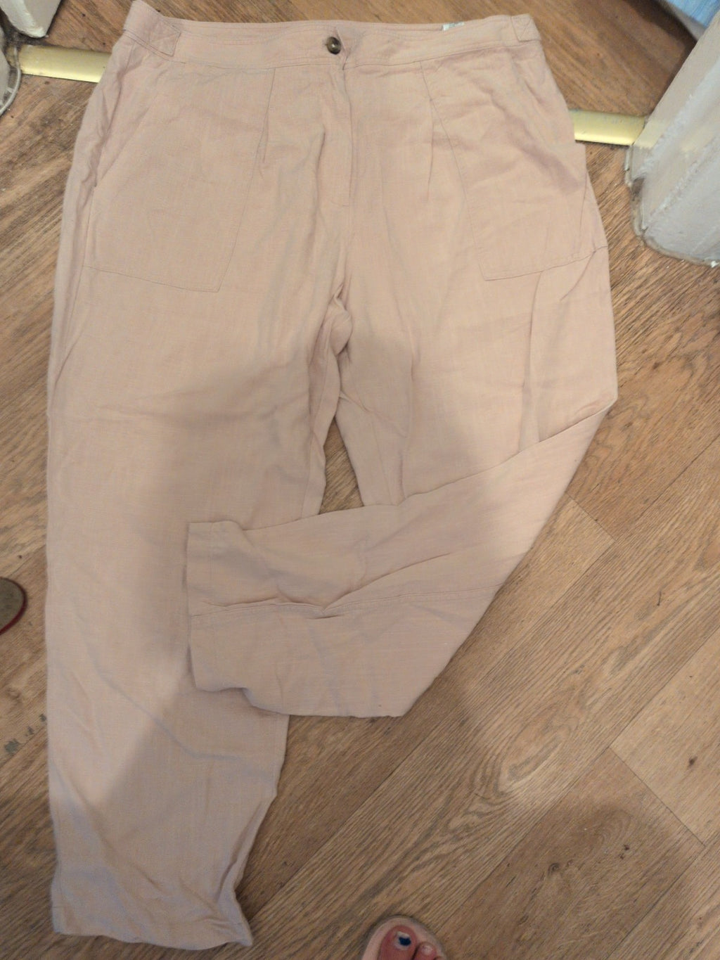 Marks And Spencer 20 Light Apricot Trousers