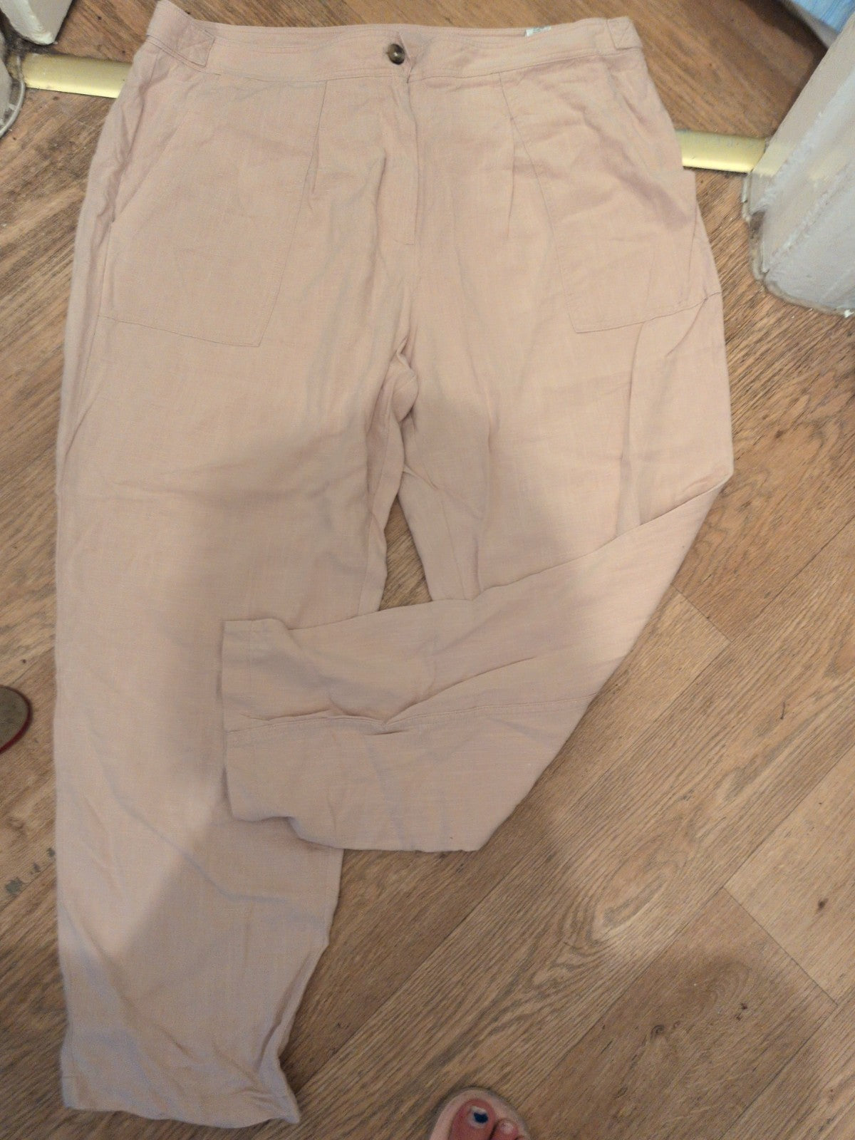 Marks And Spencer 20 Light Apricot Trousers