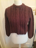 Ladies Monki Size Small Dark Brown Long Sleeved Jumper