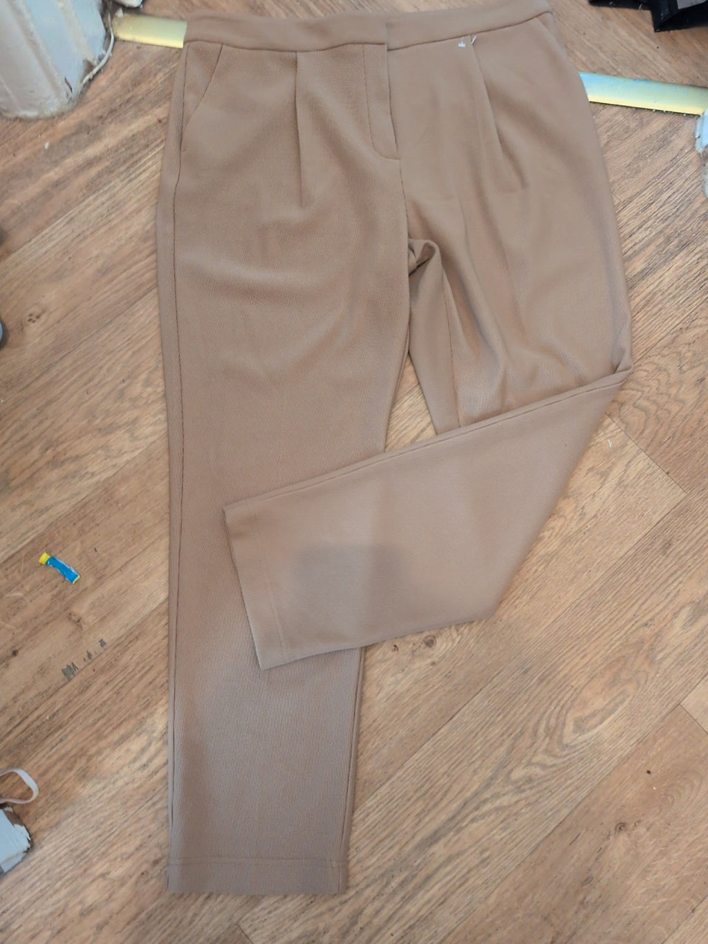 Tu 16 Pale Brown Rib Trousers
