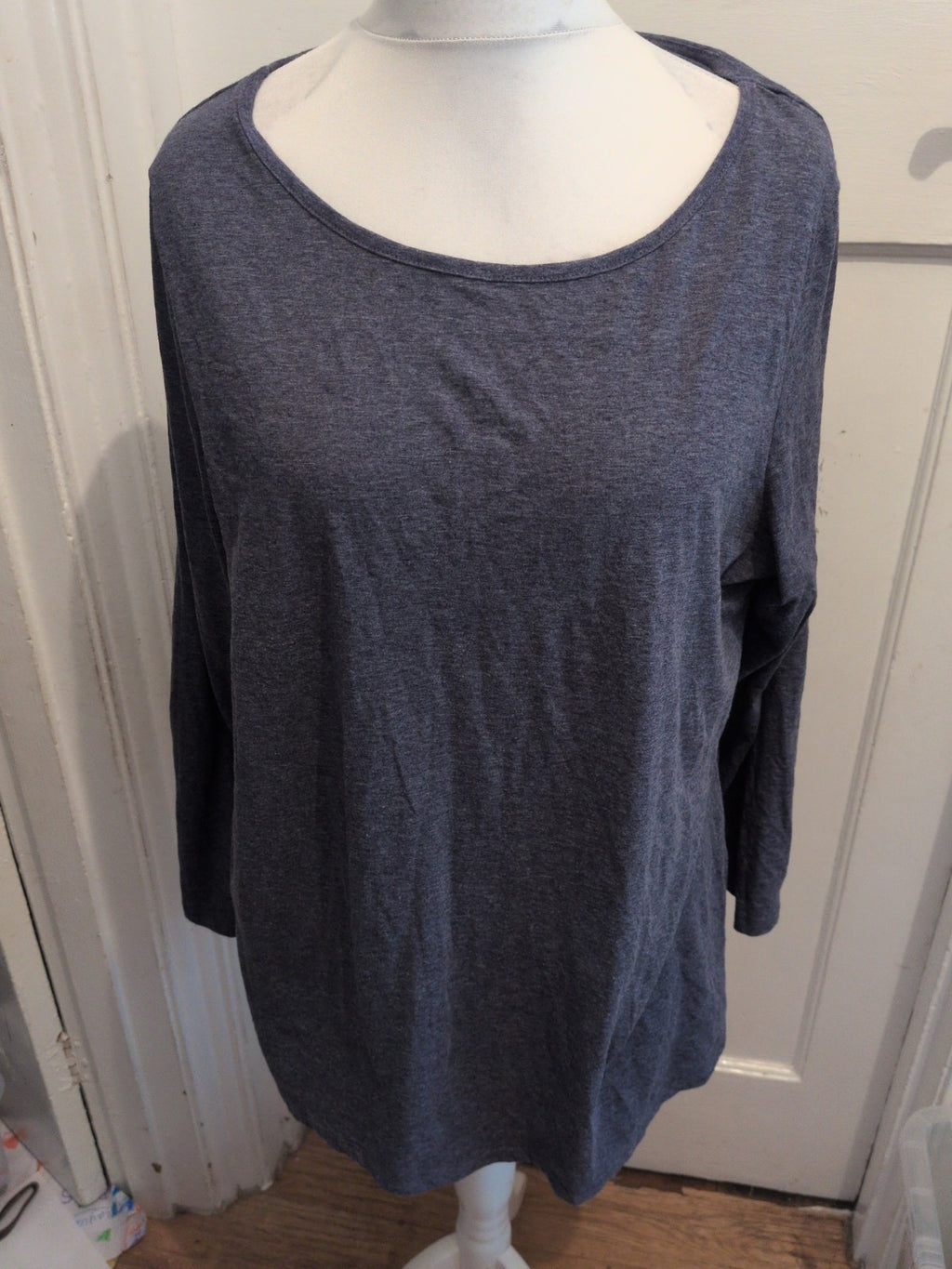 Yours 22-24 Navy Blue Long Sleeved T-shirt