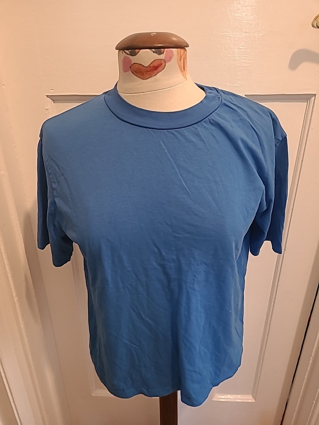 Ladies Mida Size Small Blue Short Sleeved Tshirt