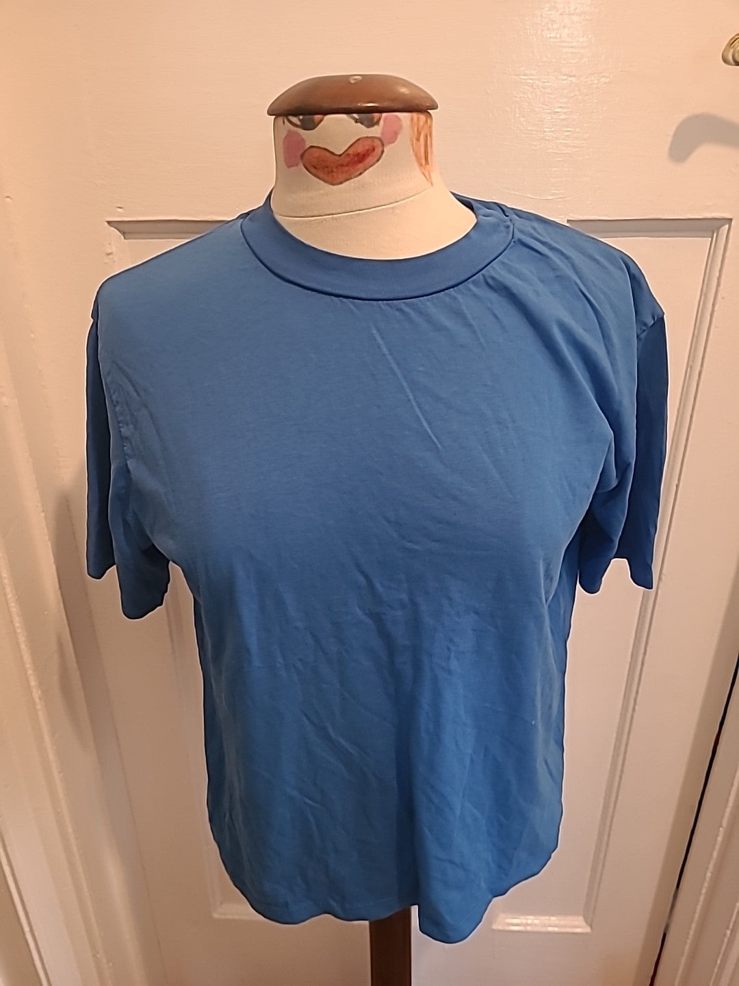 Ladies Mida Size Small Blue Short Sleeved Tshirt