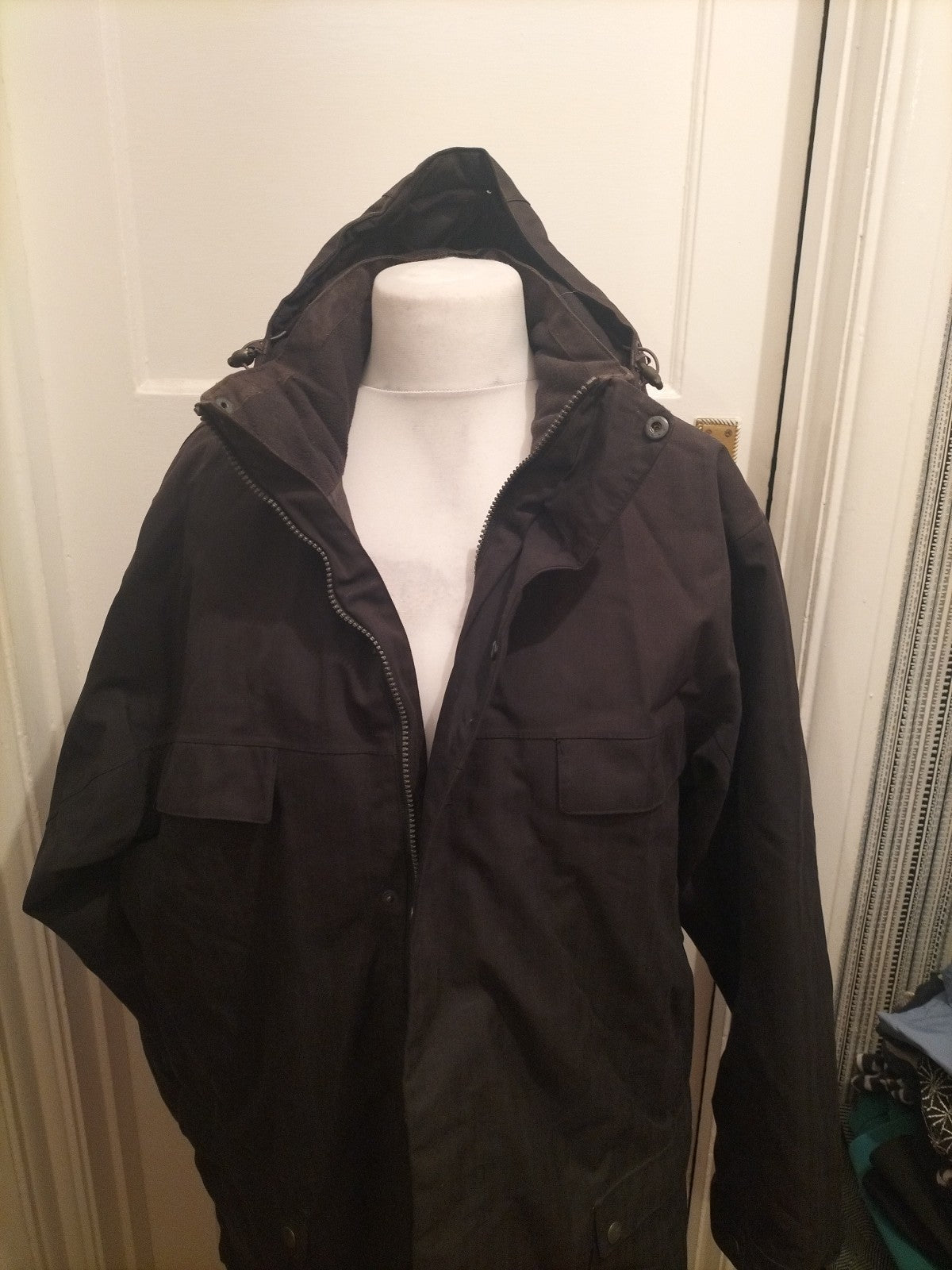Mens Sprayway Size 2XL Black Fleece Lined Coat