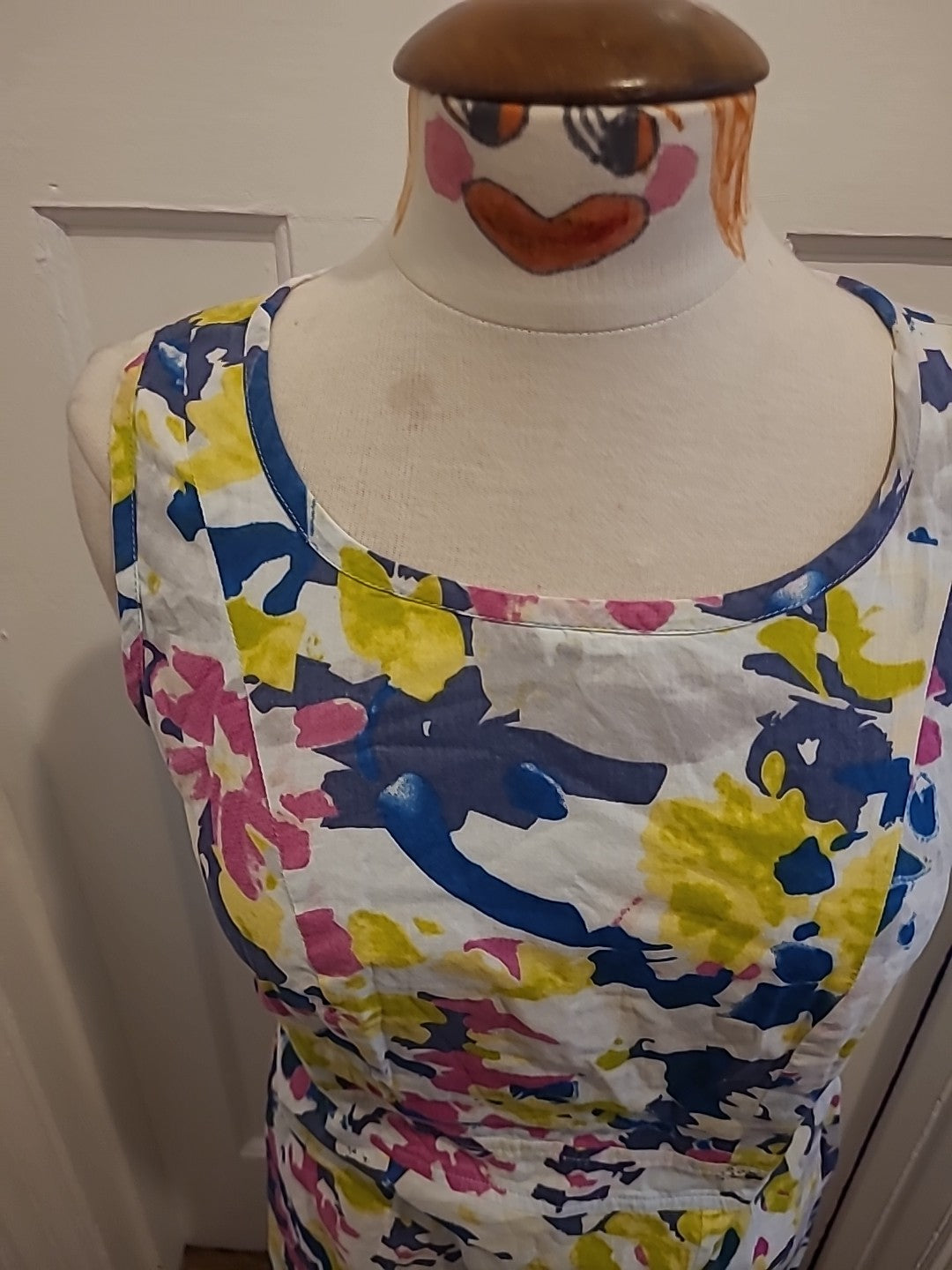 Ladies Adini Size Small Multi Coloured Sleeveless Dress