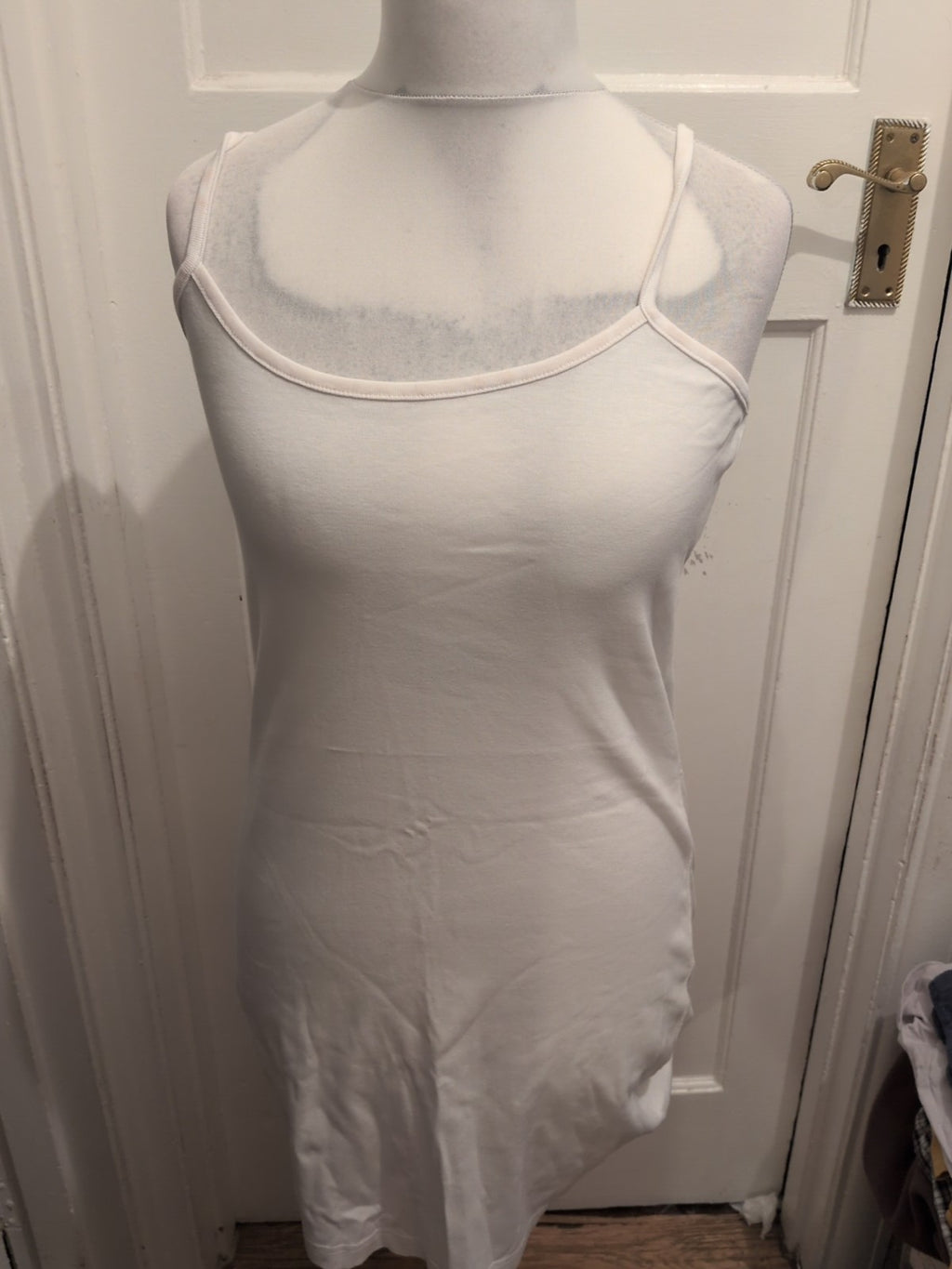 TU 14 White Sleeveless Pencil Dress
