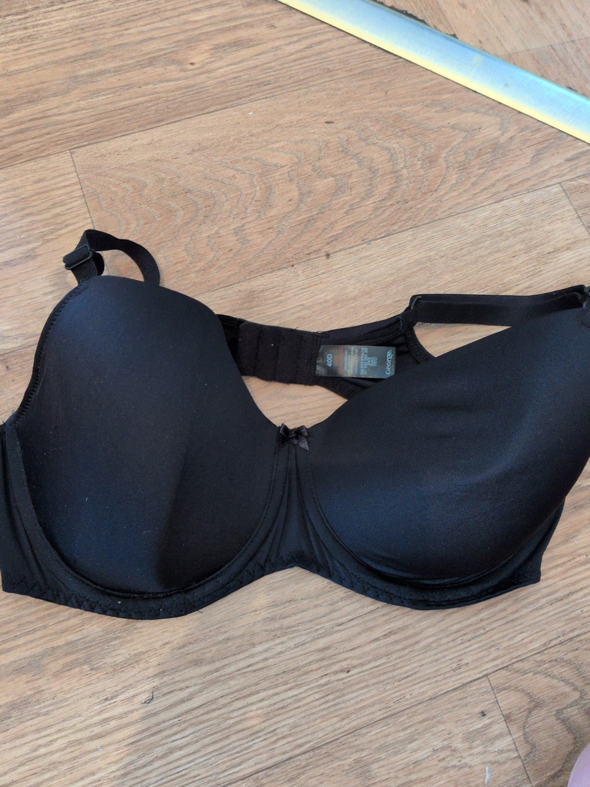 George 40D Black Padded And Wired Bra