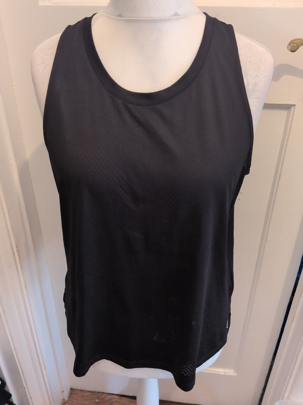 George  Active Black T-shirt Sleeveless(Faint Marks)