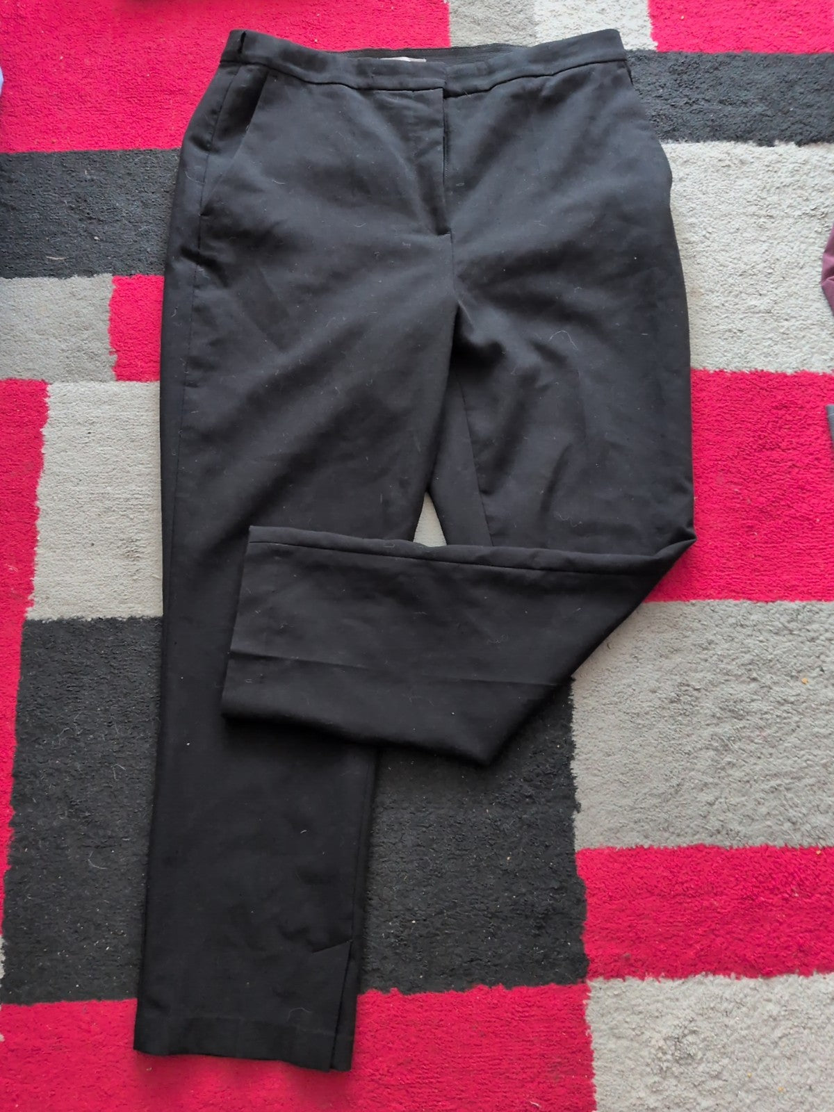 H&M 16 Black Straight Leg Trousers