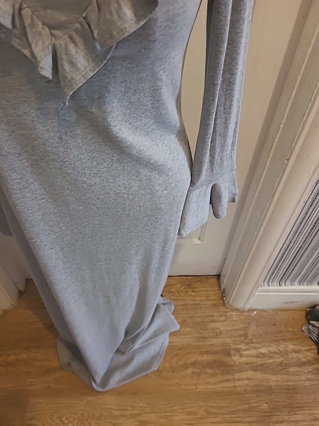 Ladies Shein Size Large Grey Long Sleeved Long Length Dress