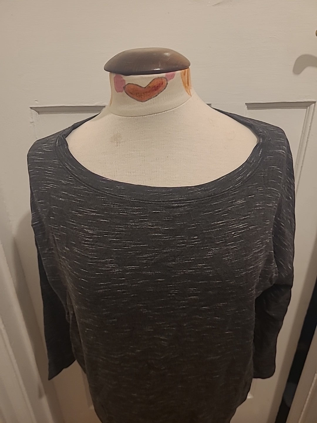 Ladies Lou & Grey Size XS Grey Fleck Long Sleeved Tshirt