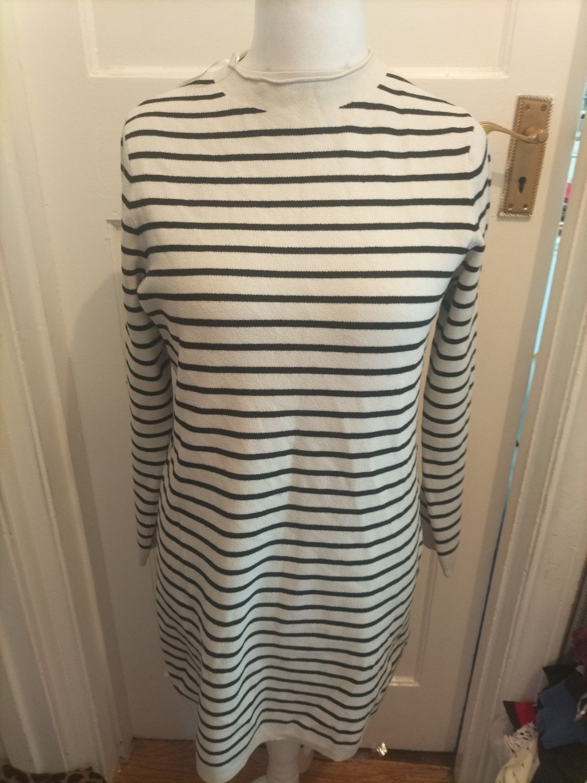 Primark Large Striped Black And White Jumper Dress