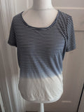 Next 12 Nagy Striped With White Short Sleeve T-shirt
