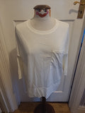 Ladies Esmara Size 8-10 Cream Mid Sleeved Blouse