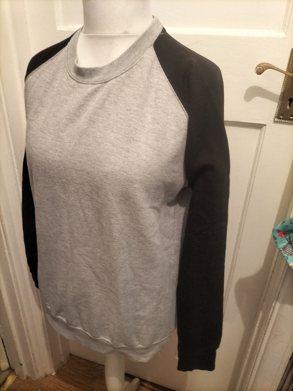 AWDIS Small Grey And Black Pullover Jumper